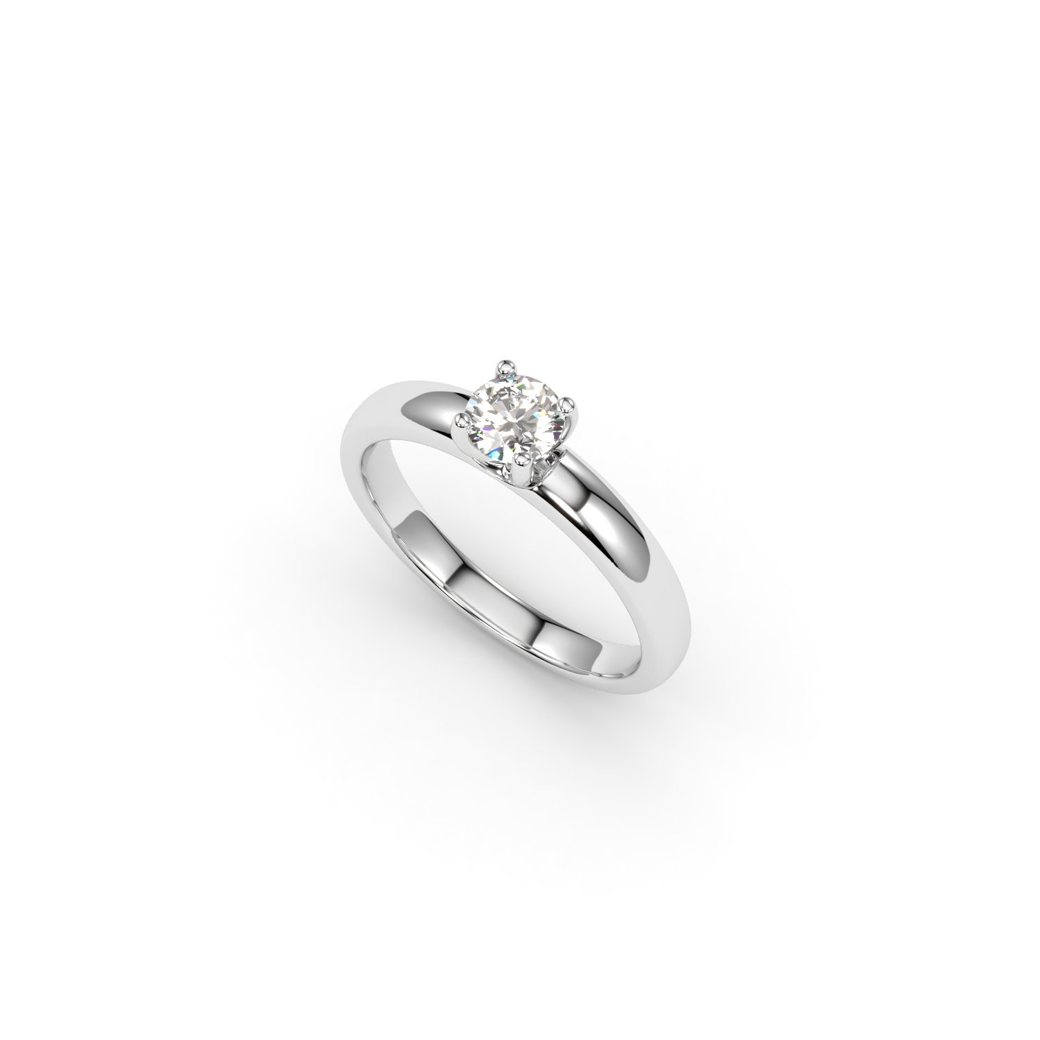 Золота каблучка 1701111082003 з Білого золота з каменем Діамант за 171 565 грн.