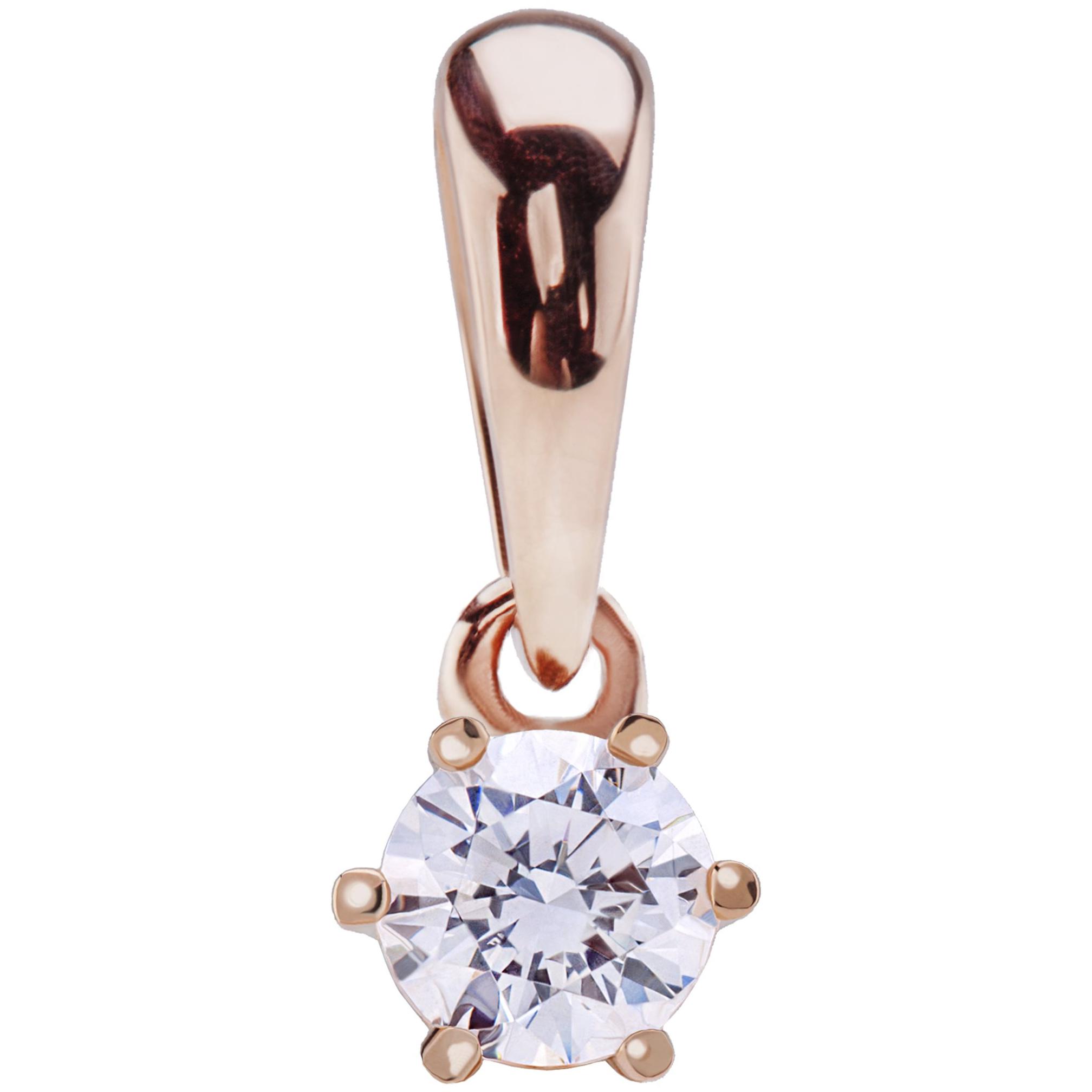 Золота підвіска 3704114051001 з Червоного золота з каменем К.Цирконій